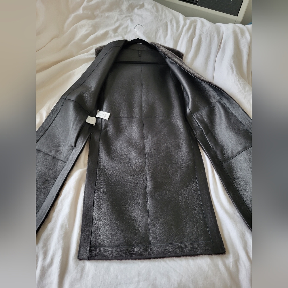HOST PICK! Helmut Lang Shearling Reversible Vest - Picture 6 of 7